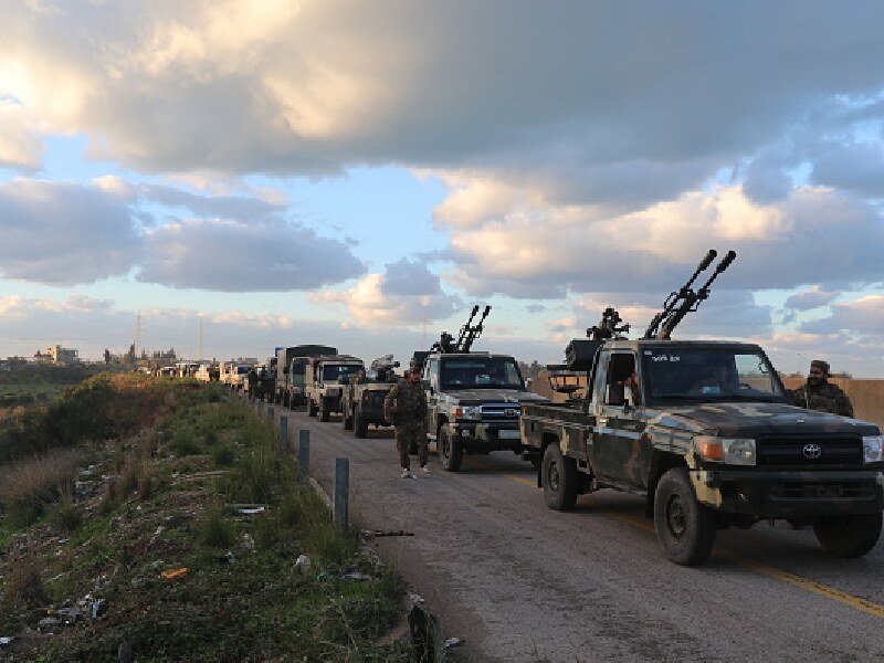 El ejército sirio en la zona de Deir Hafer, 14 de enero de 2026.