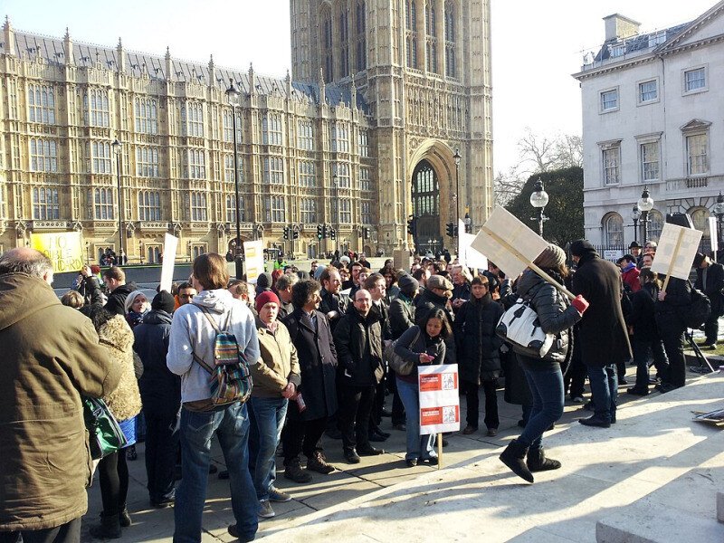 Manifestaciones en Londres.