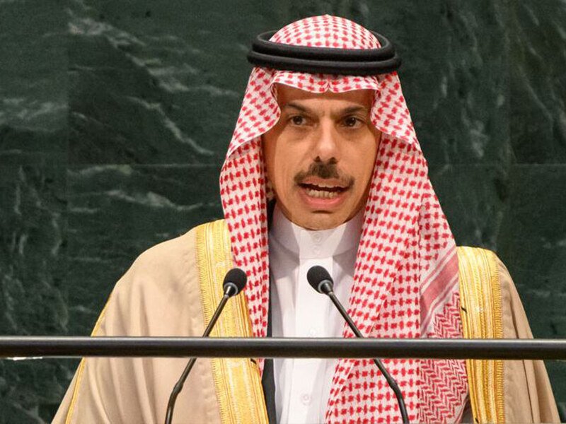 El príncipe Faisal bin Farhan Al Saud, ministro de Asuntos Exteriores de Arabia Saudí, interviene en el Debate General del 81.º período de sesiones de la Asamblea General de la ONU.