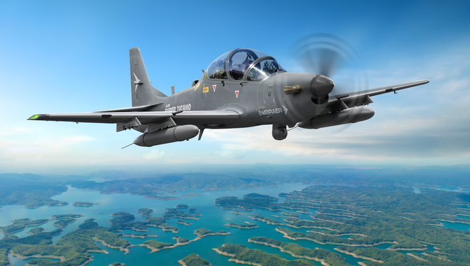 Embraer informa venta de 10 aviones A-29 Super Tucano
