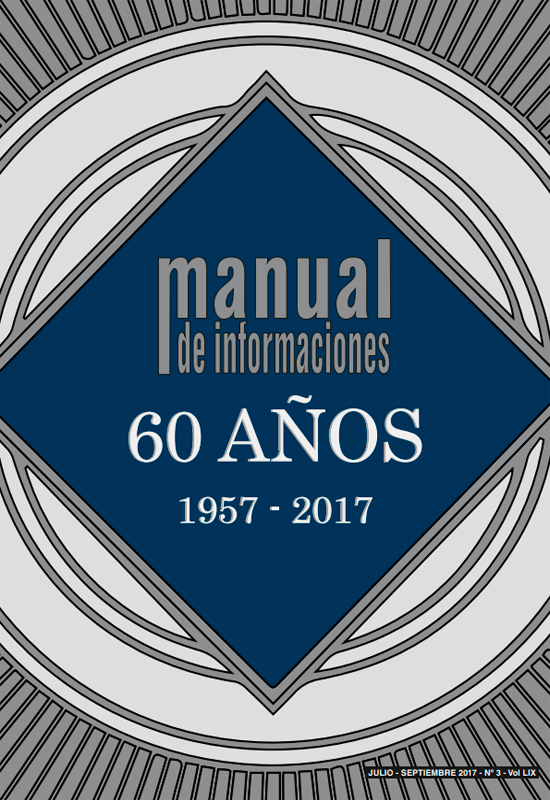 Tapa de la Revista Manual de Informaciones 2017 - Vol. 59 Nº 3